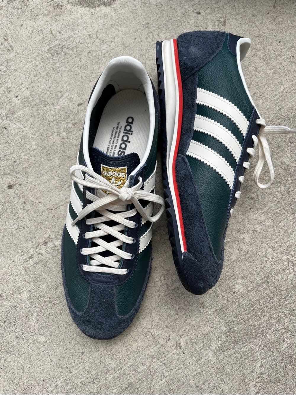 New Adidas SL72 OG, IF1938, Mineral Green/Off White/Legend Ink, 7.5W